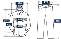 如何測(cè)量工作服尺碼？